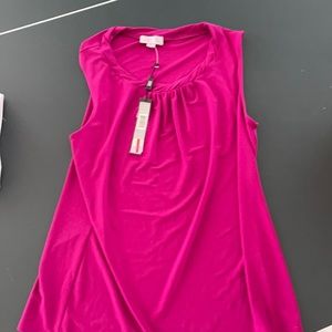 NWT Tahari fuschia tank top.